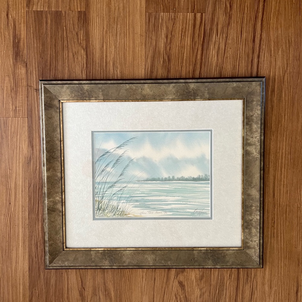 Framed Watercolor by B. Horowitz